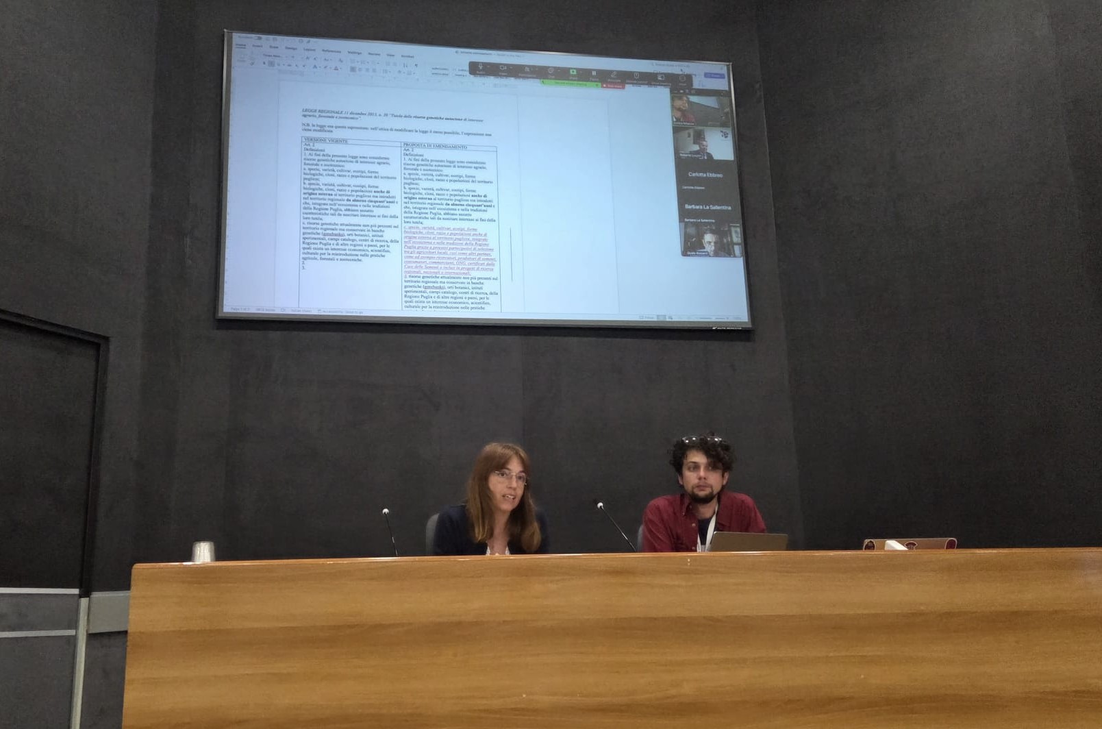 Silvia Bagni durante l'incontro